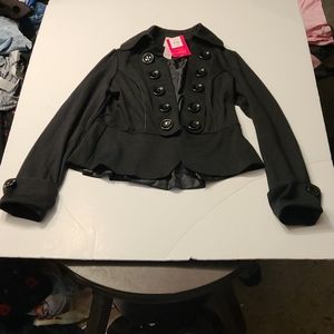Candies black jacket NWT size large